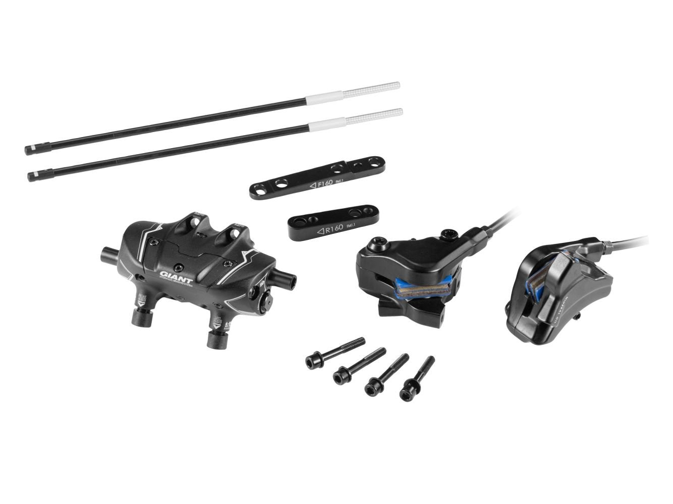 Conduct hydraulic disk brakes set